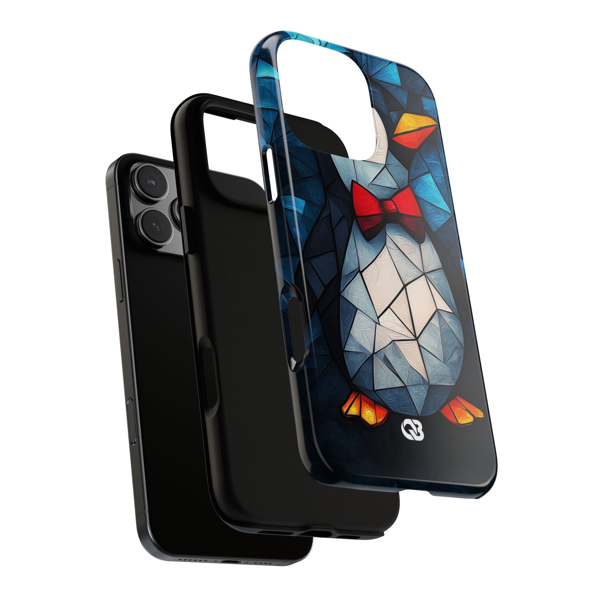 Mosaic Bowtie Penguin · Tough Phone Case for iPhone