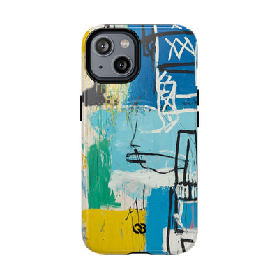 Azure Urban Scribble · Tough+ Phone Case for iPhone · Magsafe