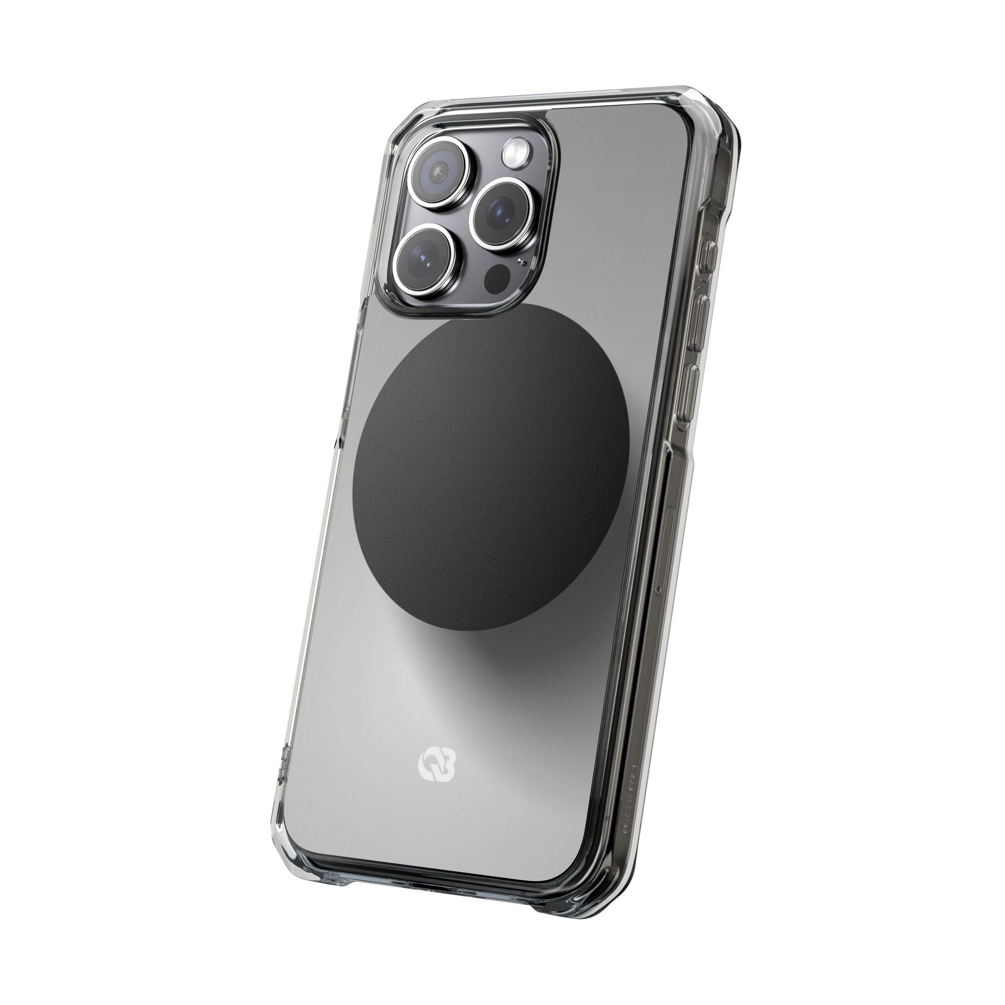 Grey Impact MagSafe Phone Case for iPhone - Matte Onyx Sphere