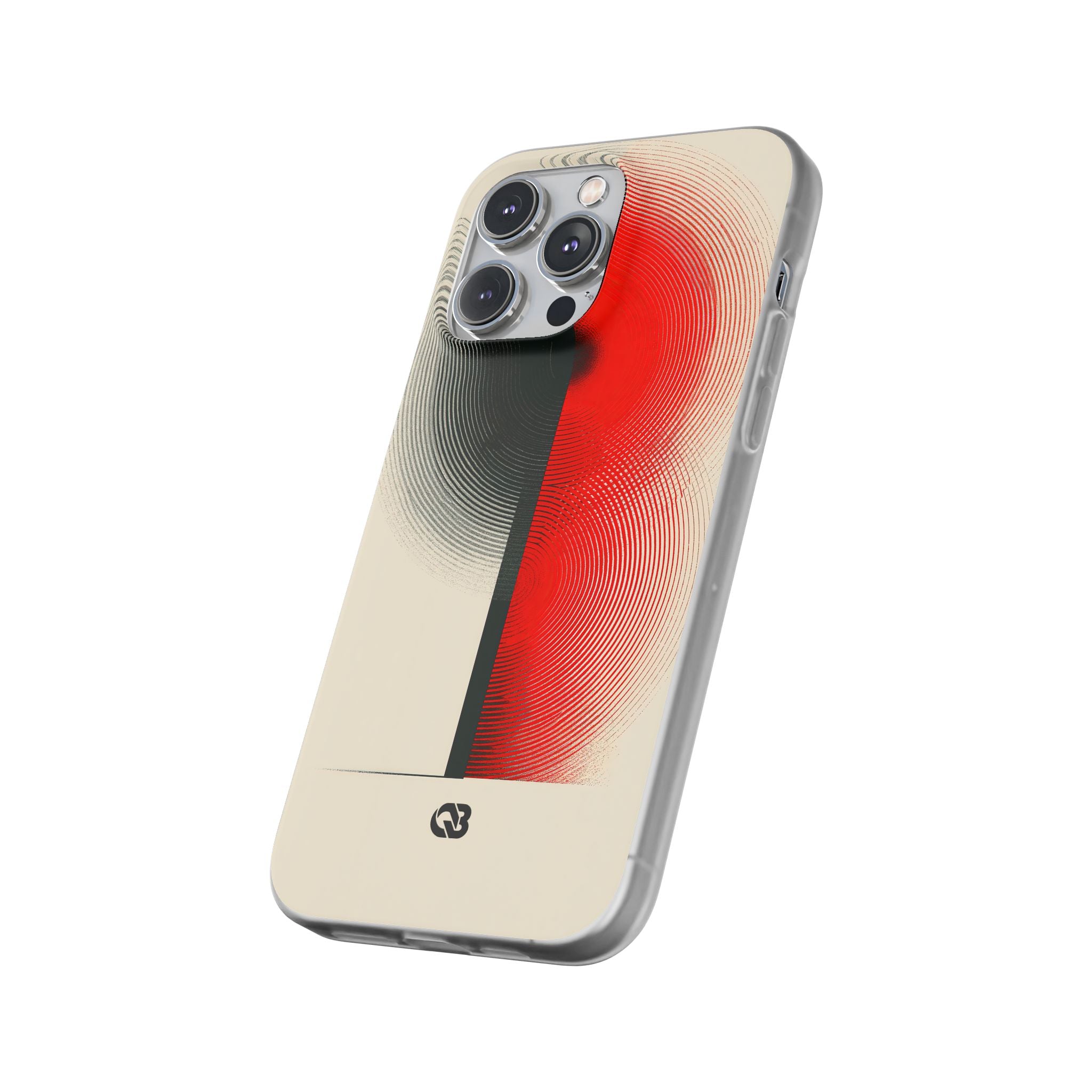 Red Lite Phone Case for iPhone - Split Signal Red