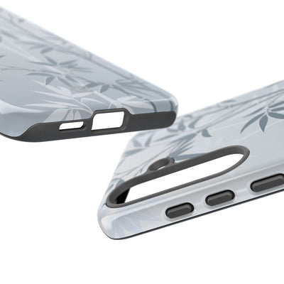 Blue Tough Phone Case for Samsung - Slate Bamboo Shadow