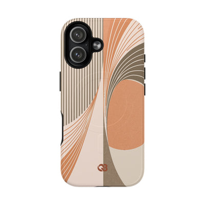 Orange Tough 2.0 Magsafe Phone Case for iPhone - Desert Arc Horizon