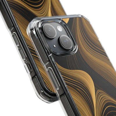 Gold Impact MagSafe Phone Case for iPhone - Molten Copper Strands