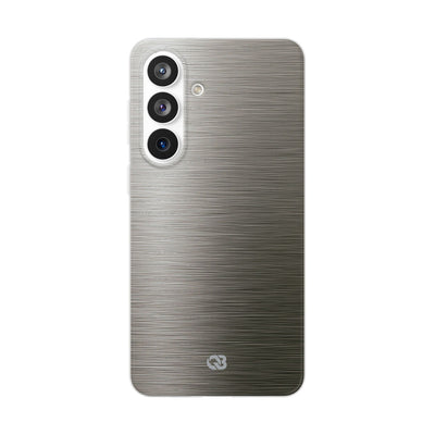 Grey Lite Phone Case for Samsung - Brushed Industrial Steel