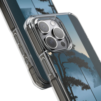 Blue Impact MagSafe Phone Case for iPhone - Kyoto Mist Pine