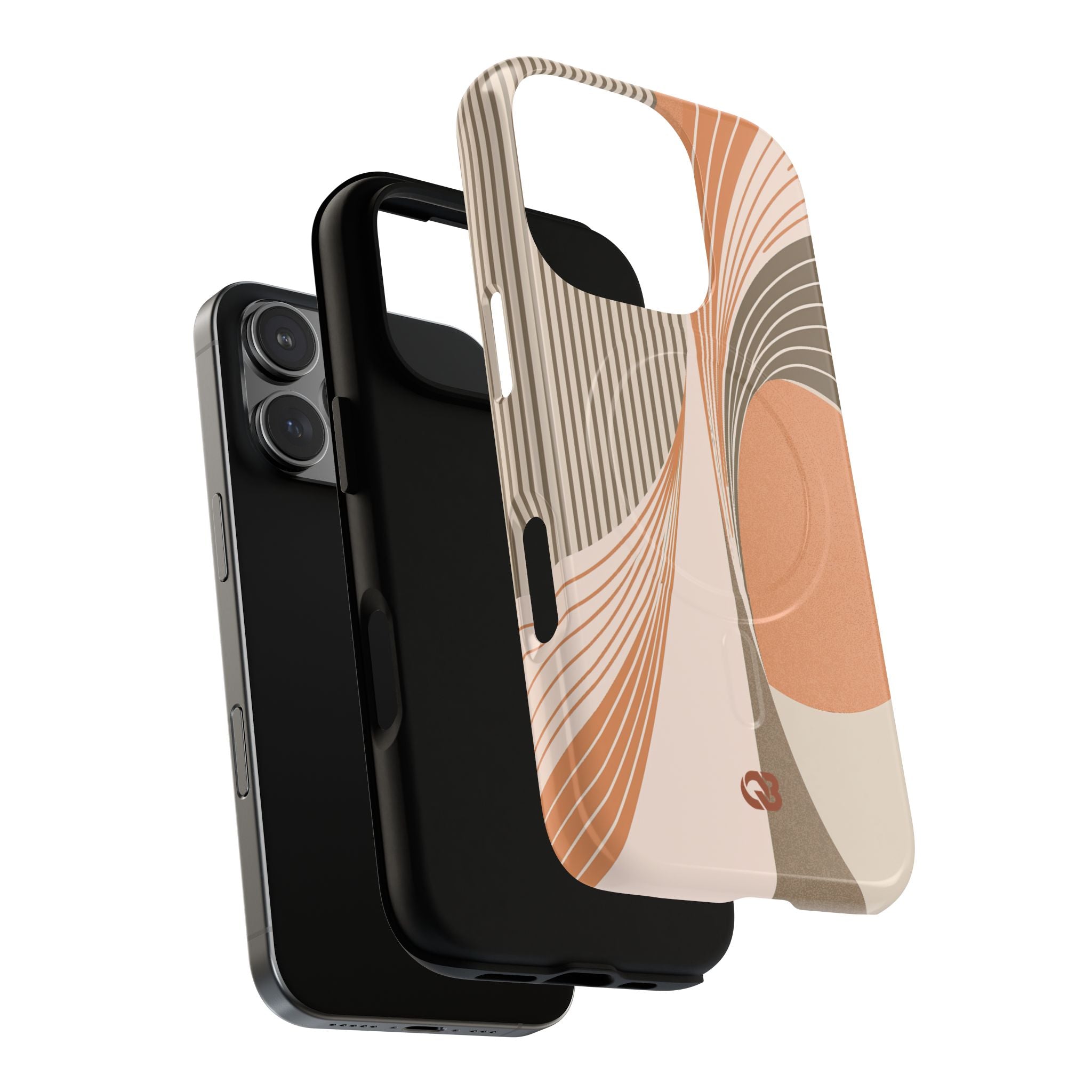 Orange Tough 2.0 Magsafe Phone Case for iPhone - Desert Arc Horizon