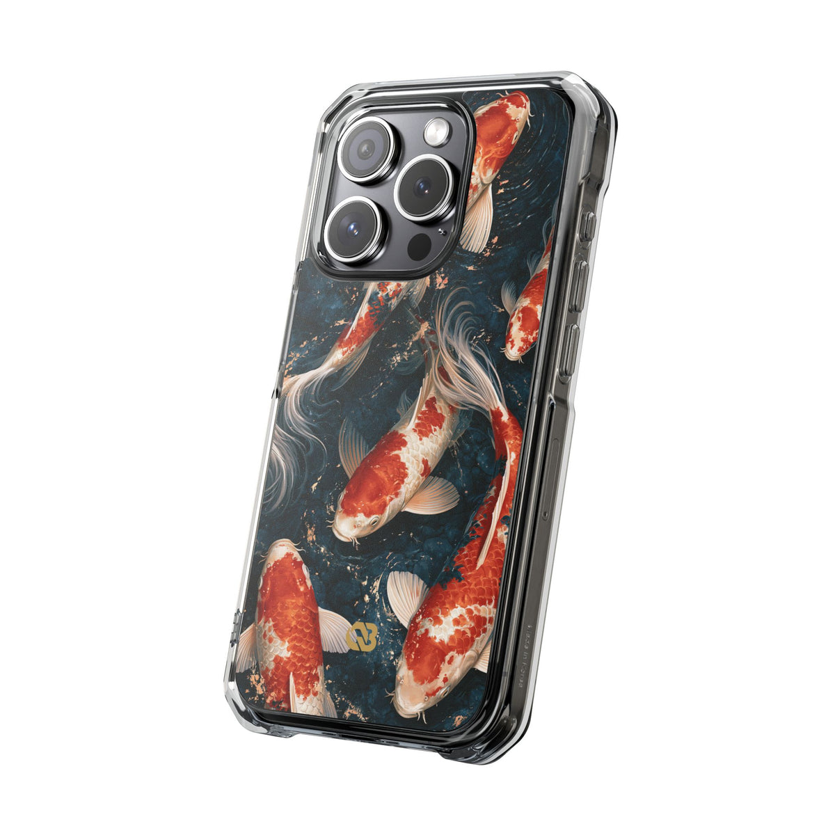 Imperial Nishikigoi · Clear Impact Magnetic Phone Case for iPhone ·  Blue