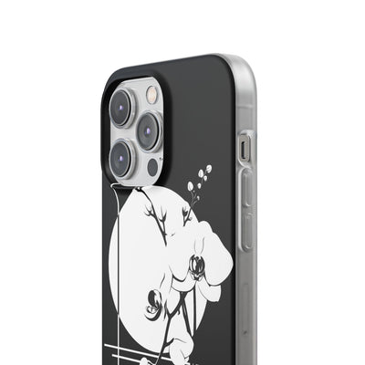 Black Lite Phone Case for iPhone - Lunar Orchid Grid