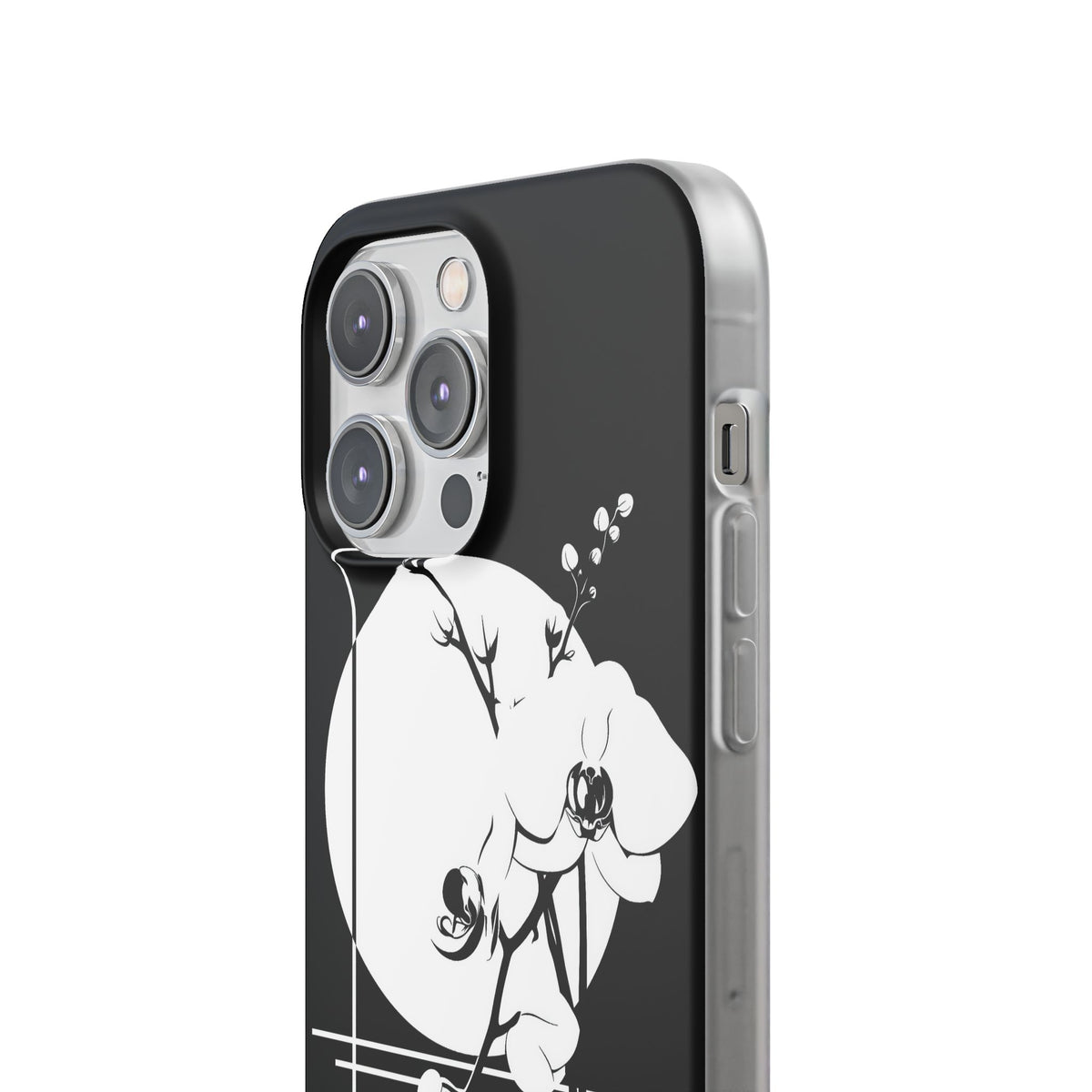 Nocturne Orchid Bloom · Lite Phone Case for iPhone ·  Black