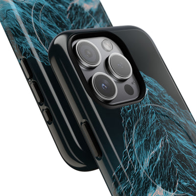 Glacial Alpine Peak · Tough 2.0 Magnetic Phone Case for iPhone · Blue