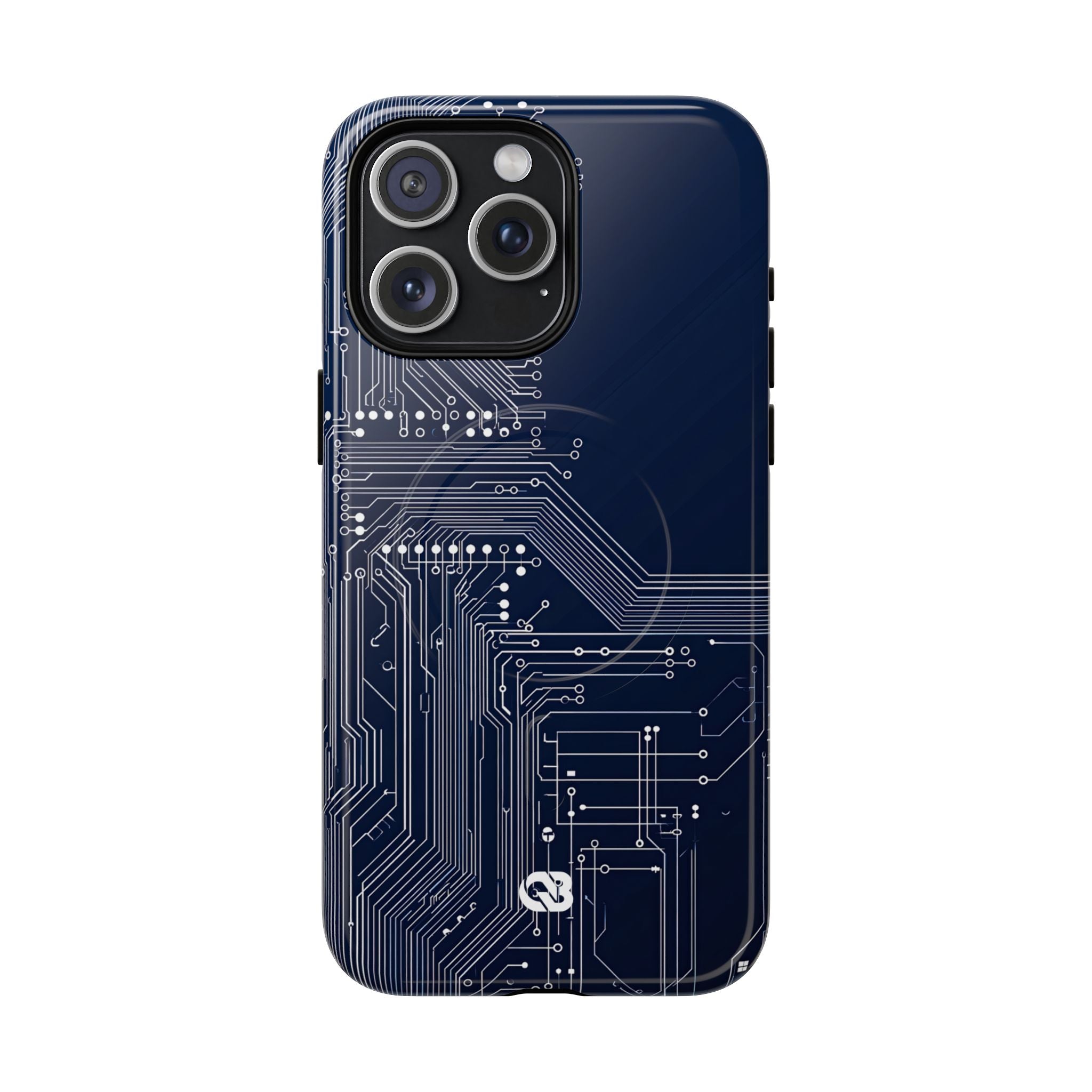 Blue Tough 2.0 Magsafe Phone Case for iPhone - Cobalt Data Stream