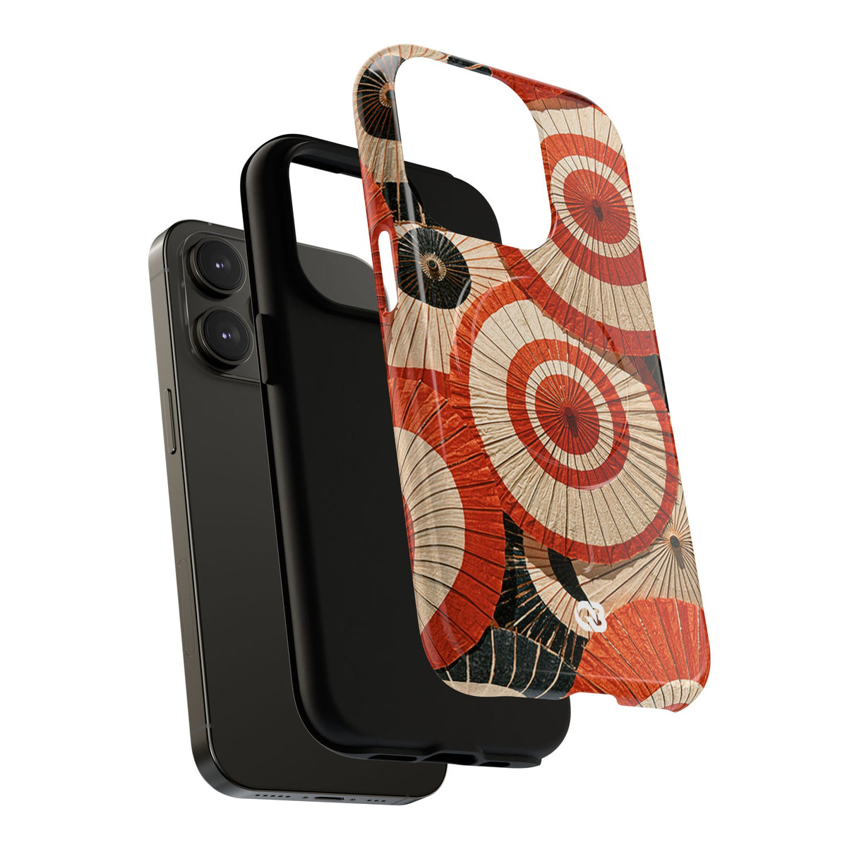 Vermilion Wagasa Motif · Tough 2.0 Magnetic Phone Case for iPhone · Red