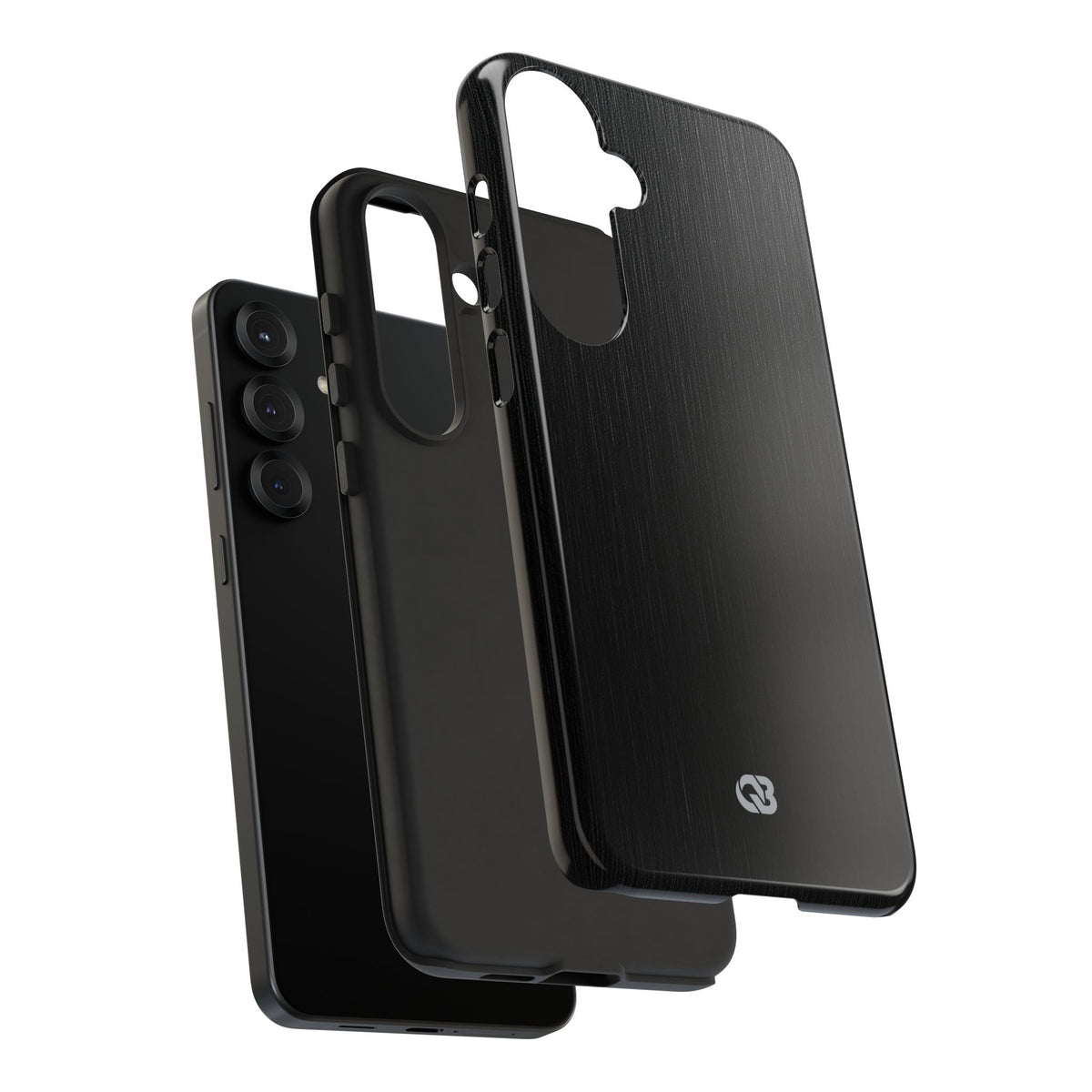 Obsidian Brushed Steel · Tough Phone Case for Samsung · Black