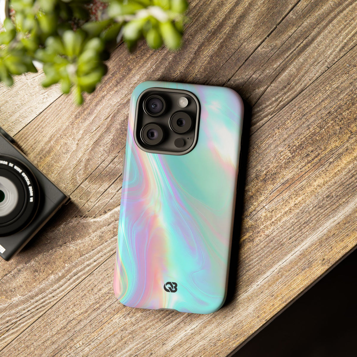 Prismatic Liquid Light · Tough Phone Case for iPhone · Teal