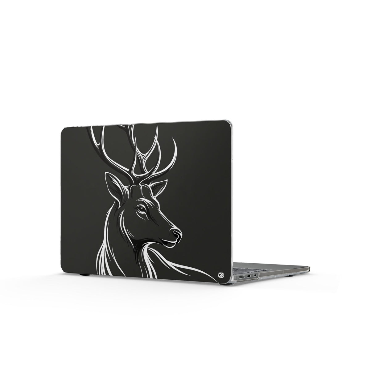 Nordic Stag Contour · Clear Hard Case for MacBook · Grey