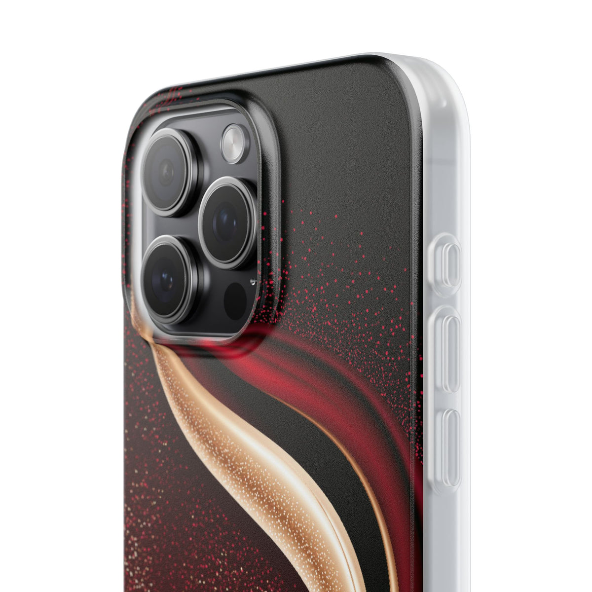 Gilded Crimson Flow · Lite Phone Case for iPhone ·  Red