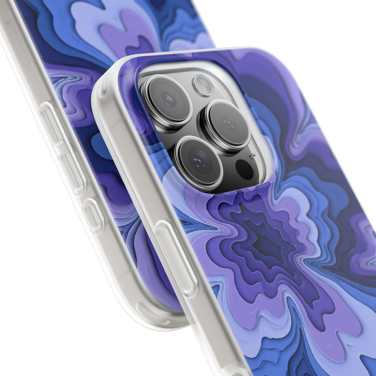 Periwinkle Strata Bloom · Lite Phone Case for iPhone ·  Purple