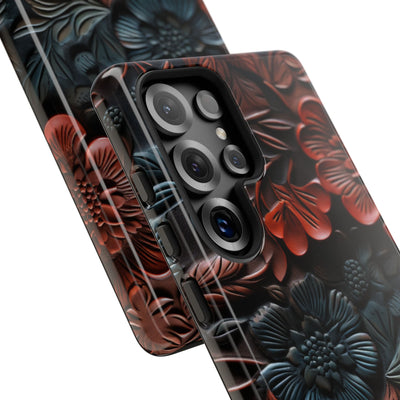 Carved Earth Bloom · Tough etui na telefon dla Samsung