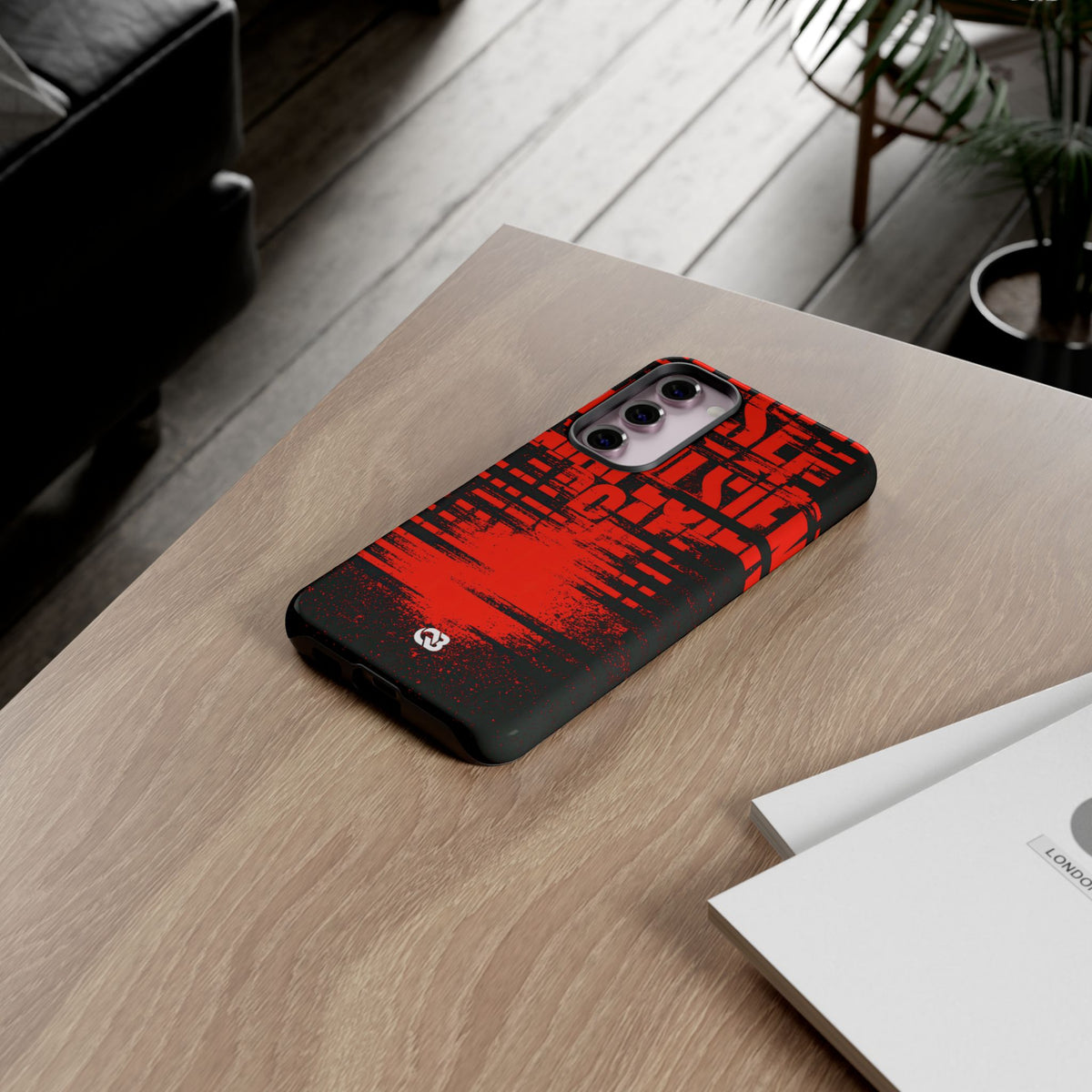 Crimson Redaction · Tough Phone Case for Samsung · Black