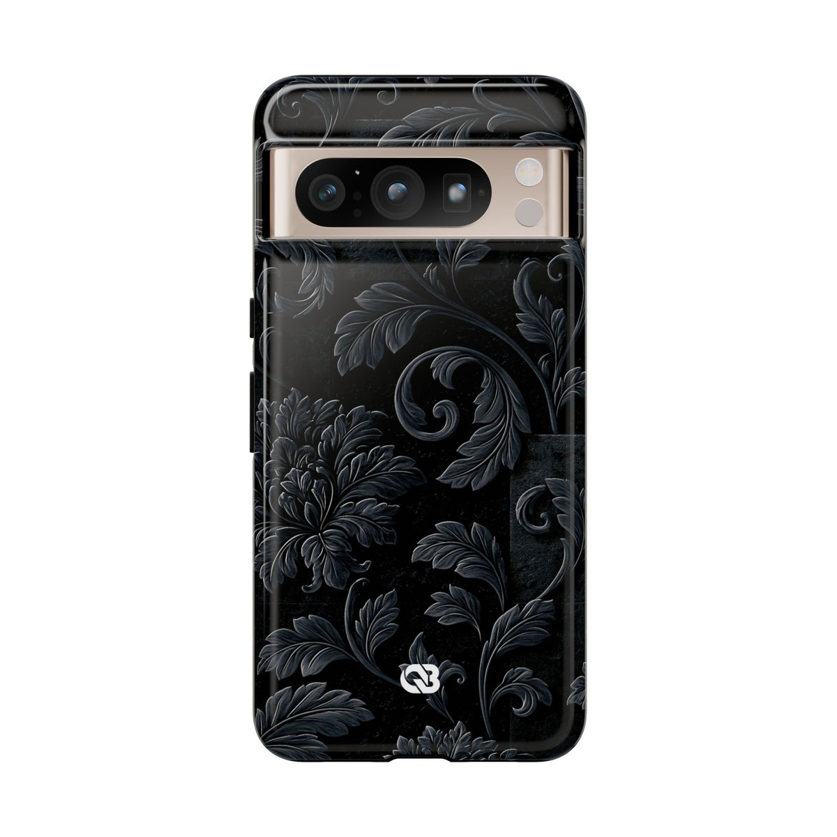 Obsidian Damask · Tough Phone Case for Pixel ·  Black