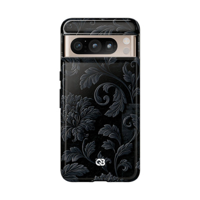 Obsidian Damask · Tough Phone Case for Pixel ·  Black