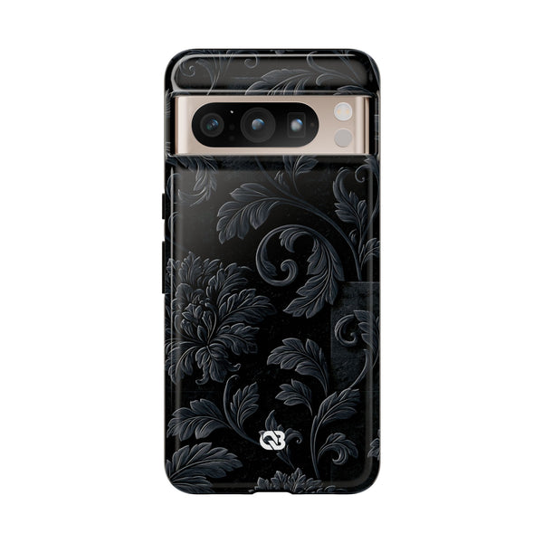 Obsidian Damask · Tough Phone Case for Pixel ·  Black