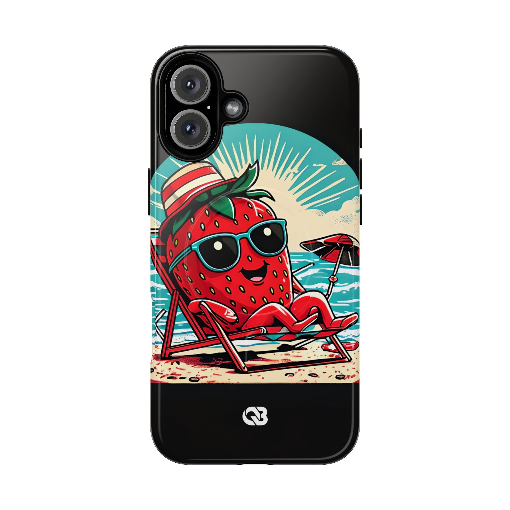 Retro Coastal Berry · Tough+ Coque de téléphone pour iPhone · MagSafe