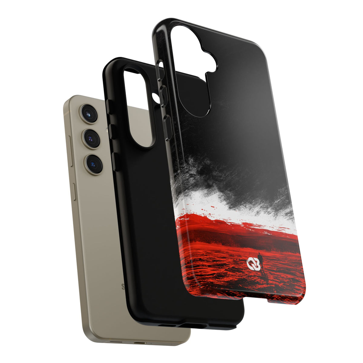Crimson Horizon · Tough Phone Case for Samsung · Black