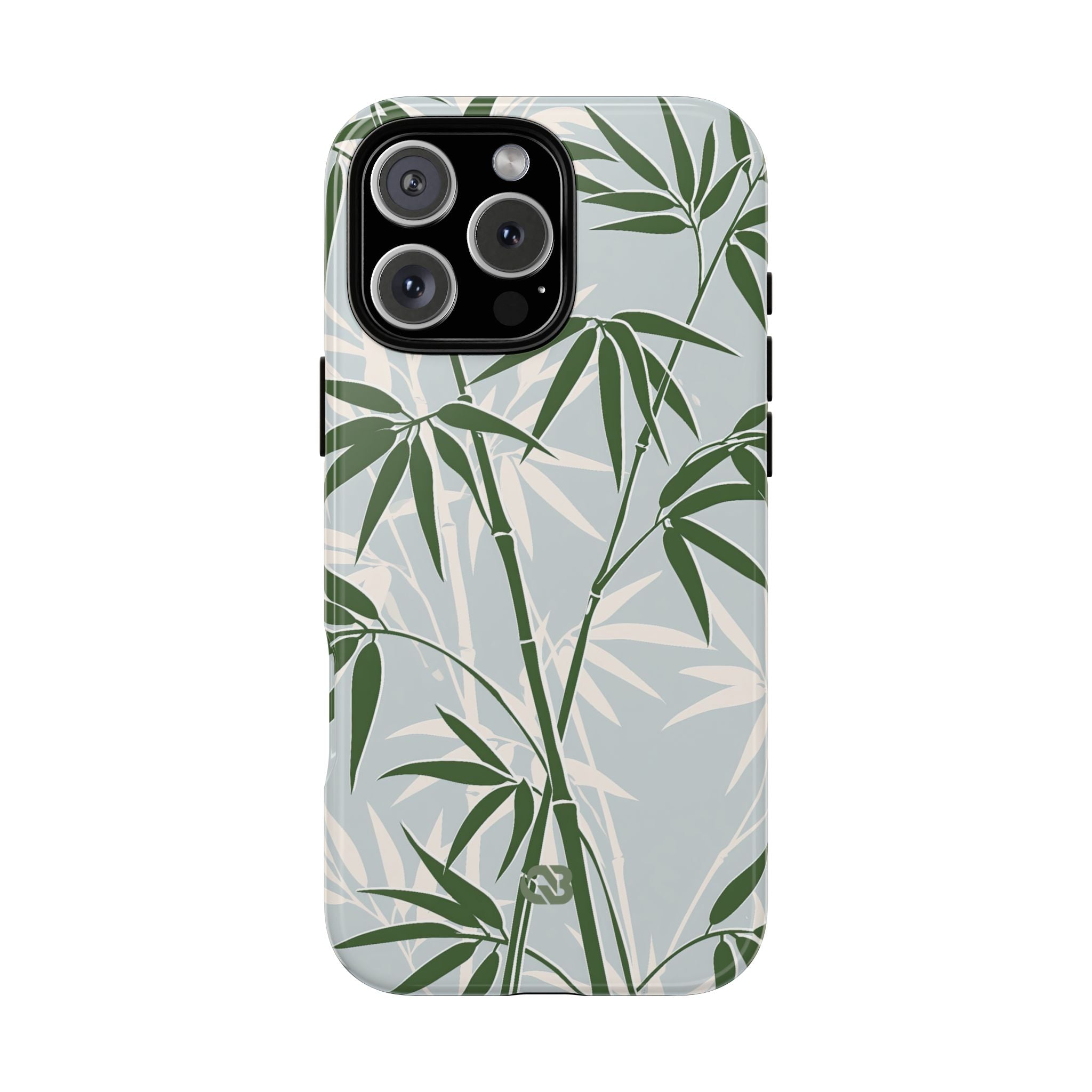 Green Tough Phone Case for iPhone - Kyoto Bamboo Canopy