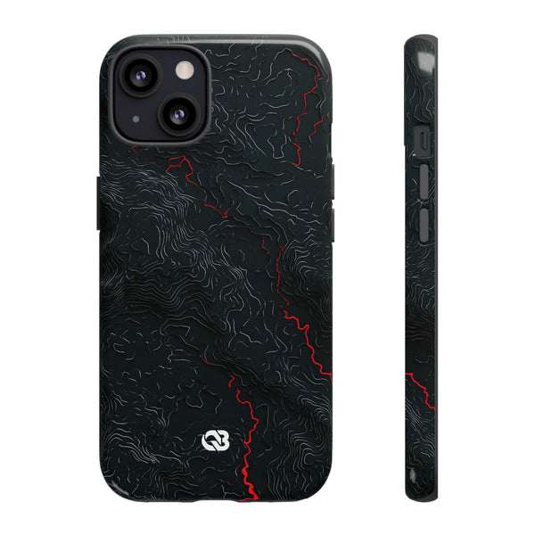 Crimson Rift · Tough Phone Case for iPhone · Black