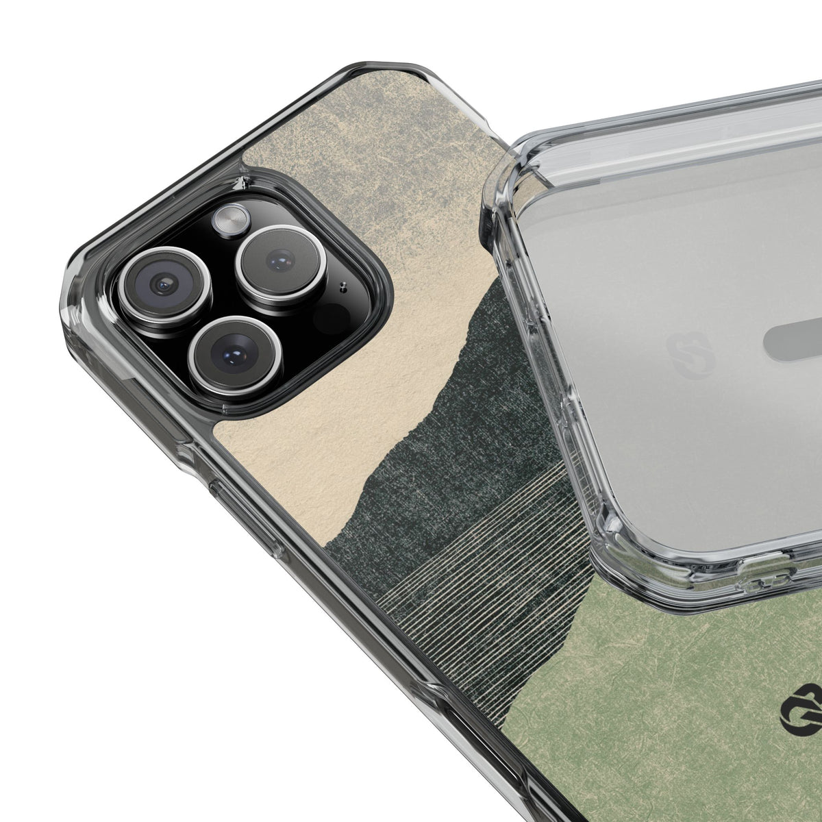 Sage Ridge Horizon · Clear Impact Magnetic Phone Case for iPhone ·  Green