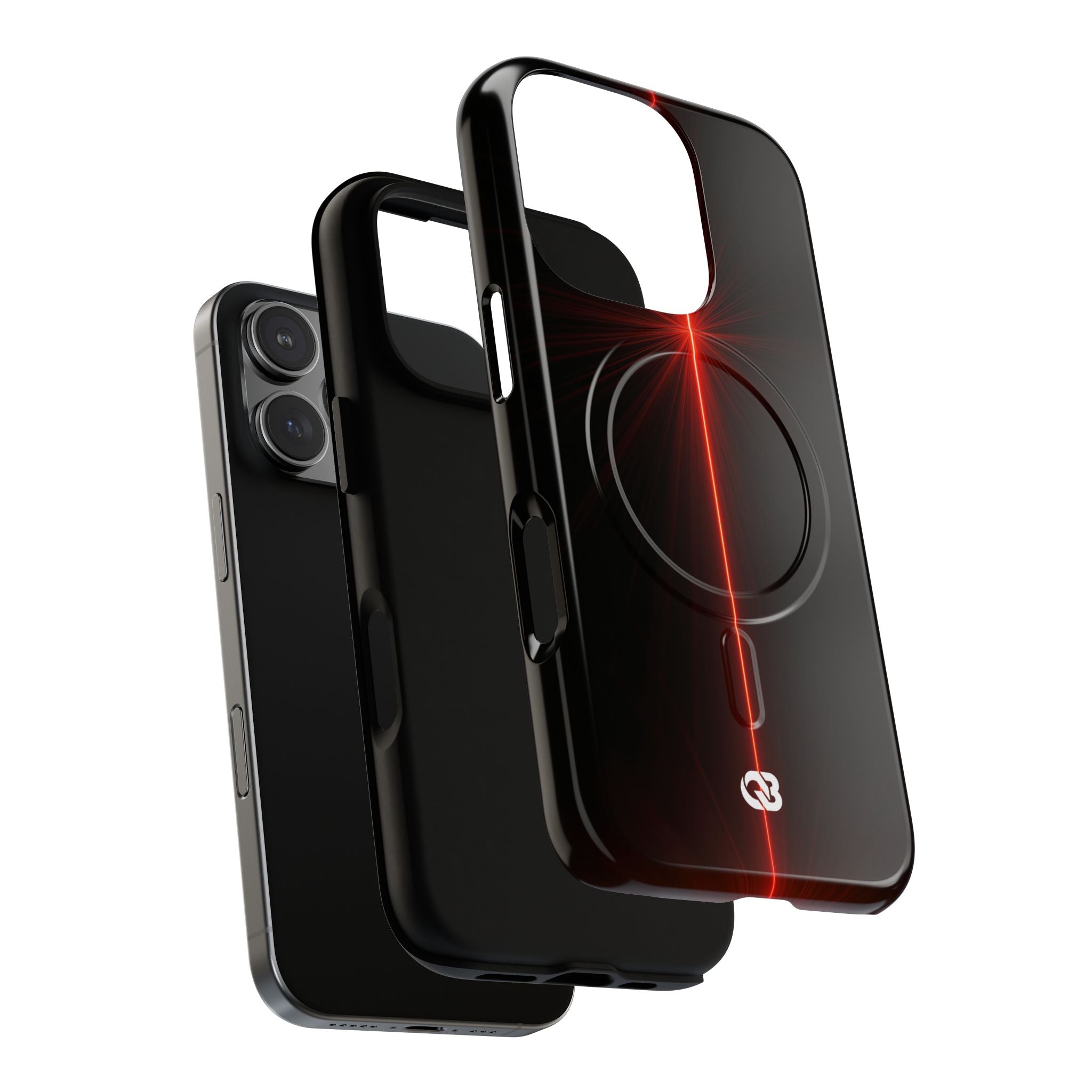 Red Tough 2.0 Magsafe Phone Case for iPhone - Crimson Flare Vector