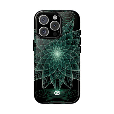 Verdant Harmonic Bloom · Tough 2.0 Magnetic Phone Case for iPhone · Black