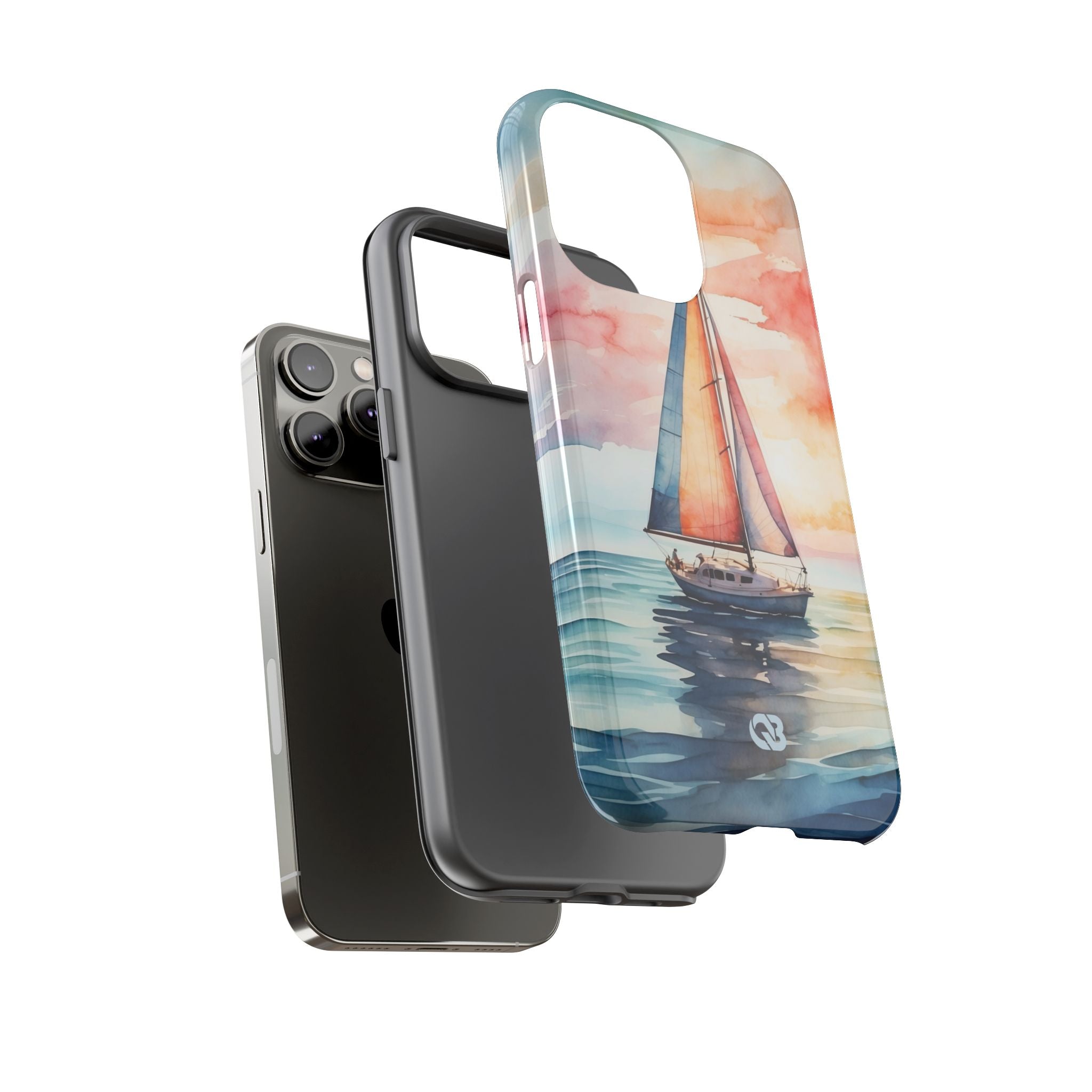 Crimson Horizon Sail · Tough Hoesje voor iPhone