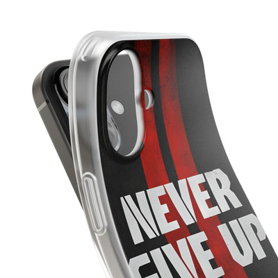 Crimson Grit Resolve · Soft Custodia per iPhone