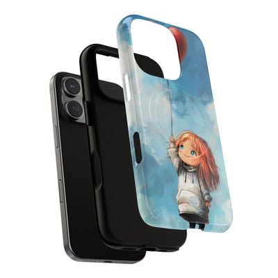 Crimson Heart Sky · Tough+ Coque de téléphone pour iPhone · Magsafe