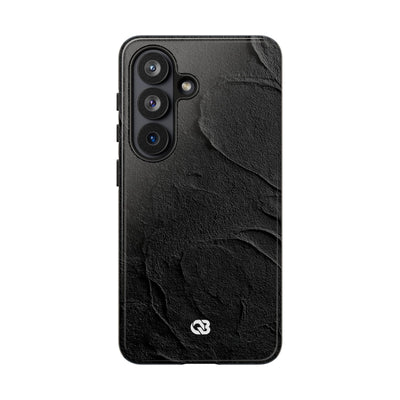 Obsidian Stucco Relief · Tough Phone Case for Samsung · Black