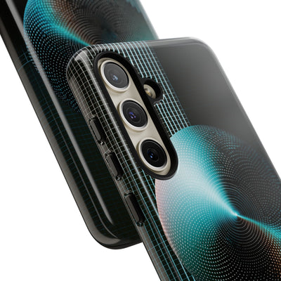 Blue Tough Phone Case for Samsung - Cyan Vector Sphere