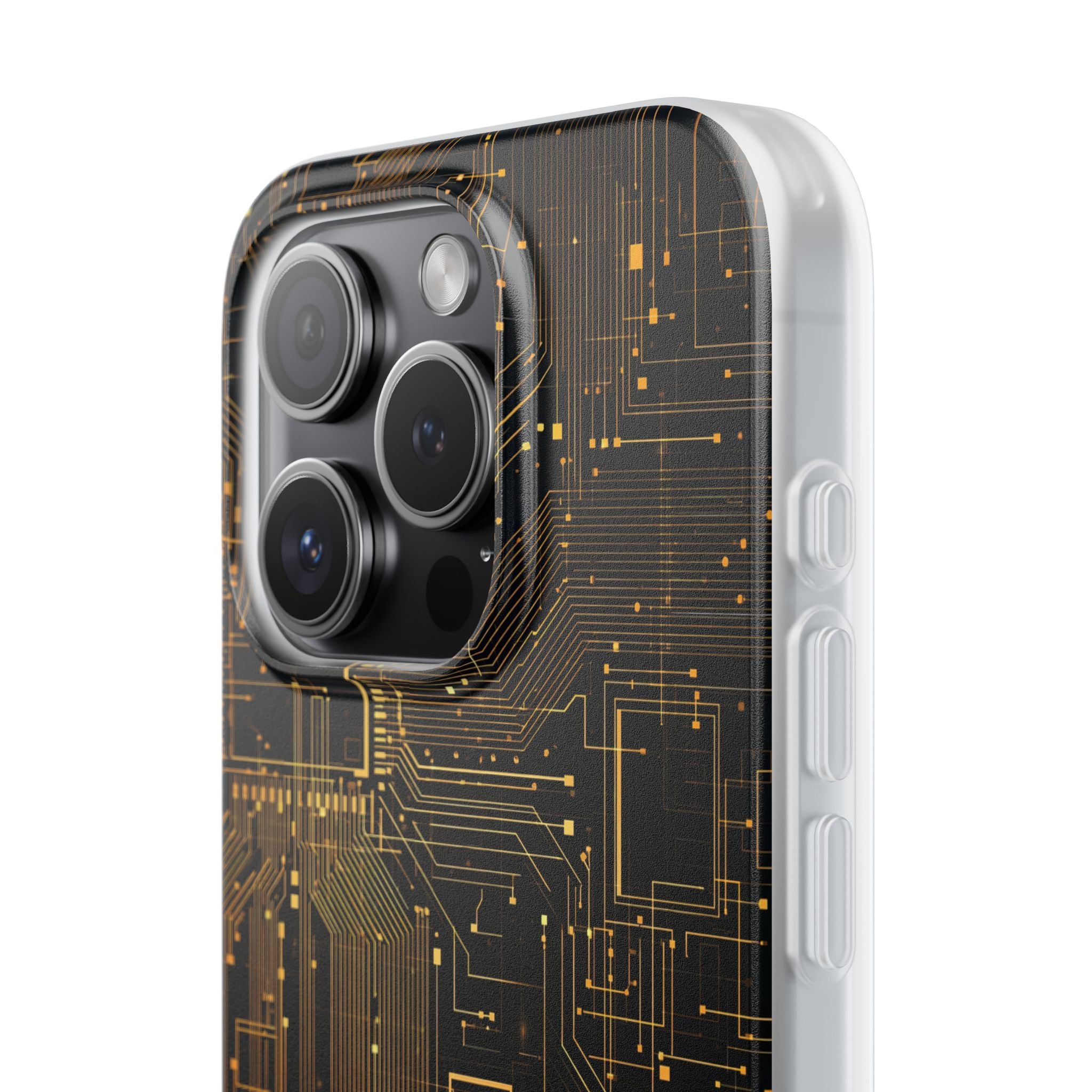 Gold Lite Phone Case for iPhone - Amber Core Mainframe