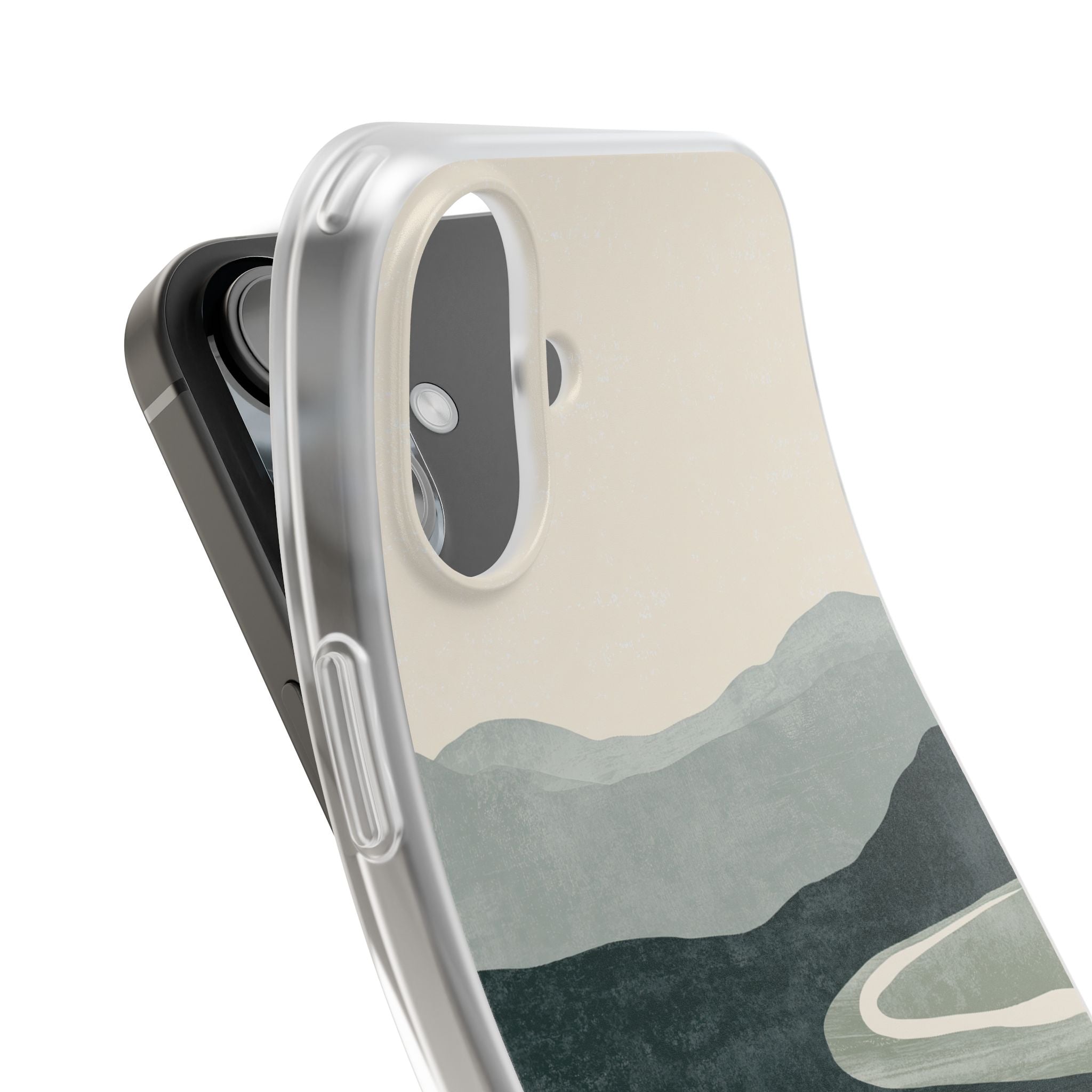 Green Lite Phone Case for iPhone - Misty Sage Valley