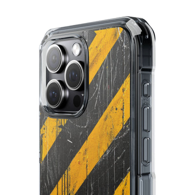 Urban Hazard Decay · Clear Impact Magnetic Phone Case for iPhone · Black