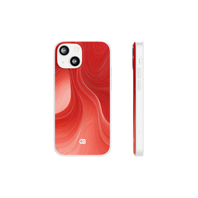 Crimson Dunes · Lite Phone Case for iPhone ·  Red