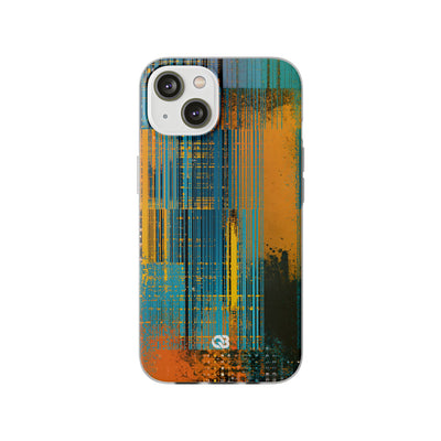 Cyber Glitch Stream · Lite Phone Case for iPhone ·  Teal