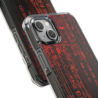 Crimson Glyphs iPhone 14 Plus Case - Impact