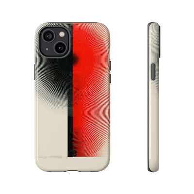 Red Tough Phone Case for iPhone - Split Signal Red