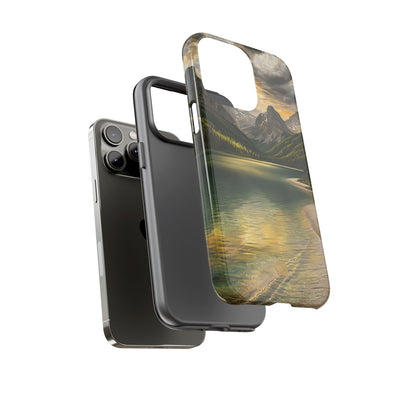 Gilded Mountain Lake · Tough Phone Case for iPhone