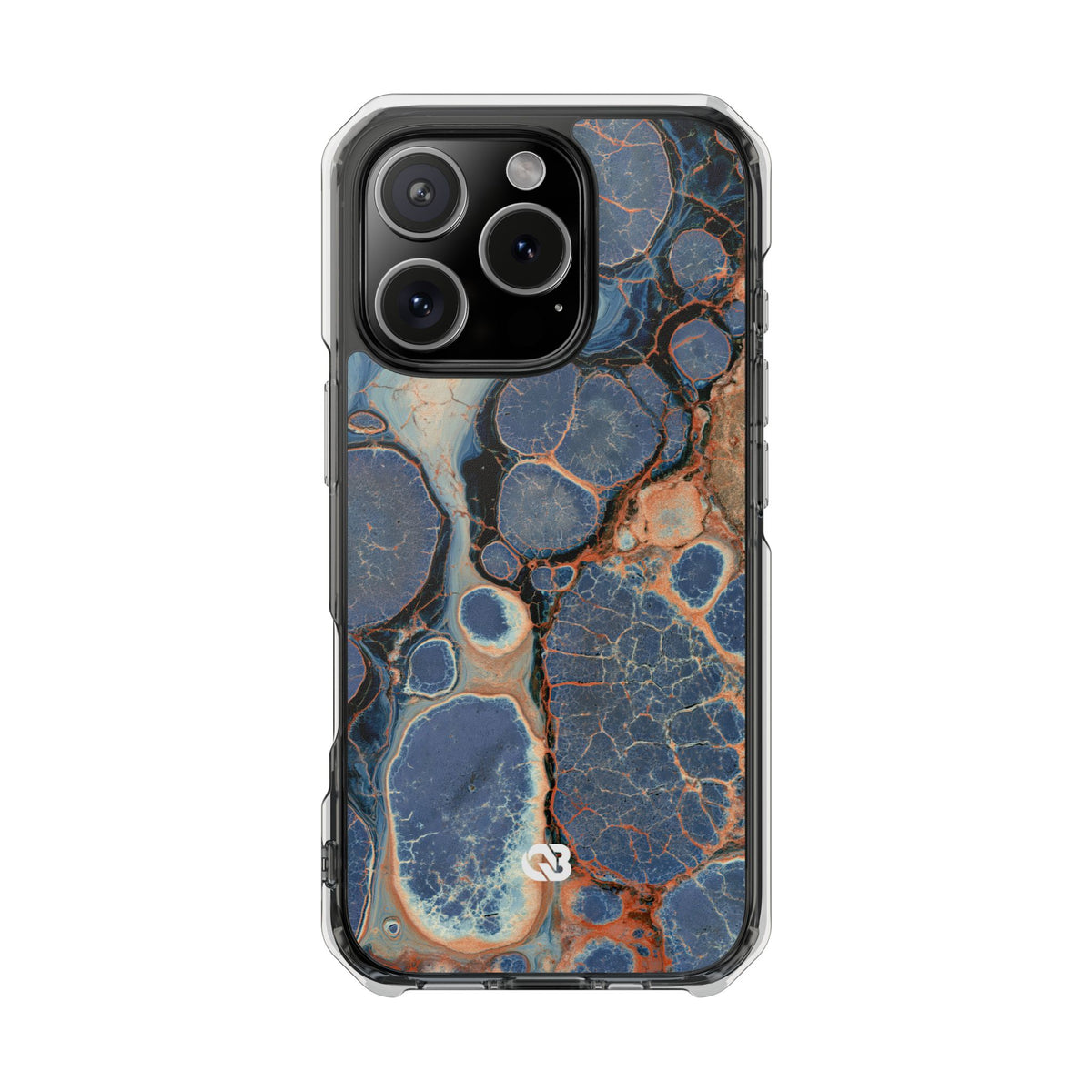 Astral Orb Resonance · Clear Impact Magnetic Phone Case for iPhone · Blue