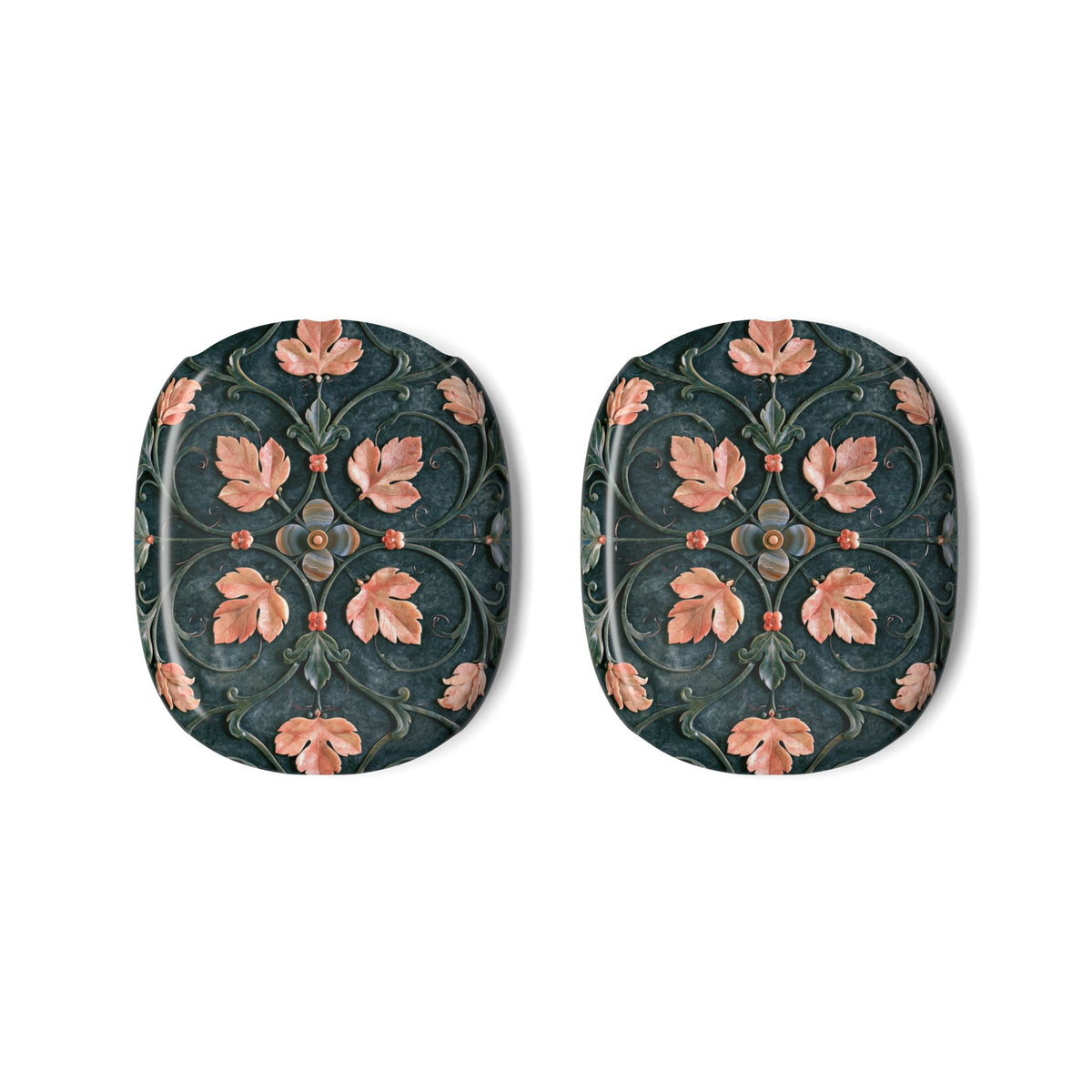 Florentine Rose Arabesque · Hard Case for AirPods Max · Green