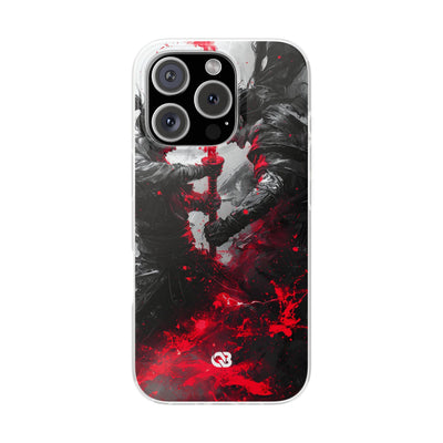 Shattered Crimson Duel · Soft Capa para iPhone