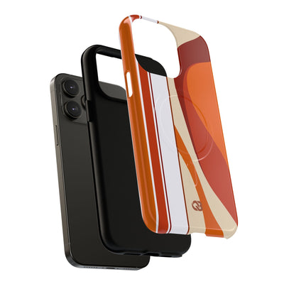 Orange Tough 2.0 Magsafe Phone Case for iPhone - Terracotta Metro Line
